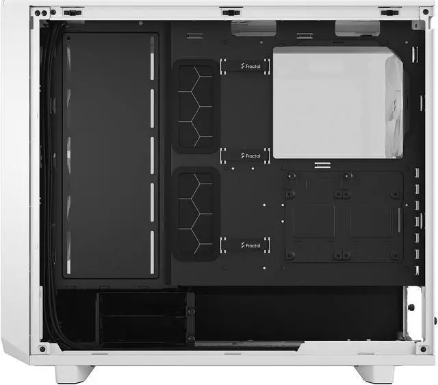 Alt view image 9 of 17 - Fractal Design Meshify 2 Lite White TG Clear Tinted Tempered Glass Window ATX Mid Tower Computer Case