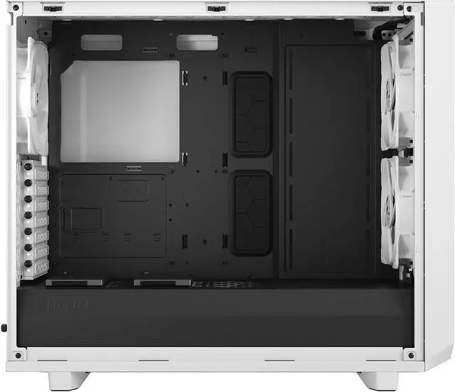 Alt view image 8 of 17 - Fractal Design Meshify 2 Lite White TG Clear Tinted Tempered Glass Window ATX Mid Tower Computer Case