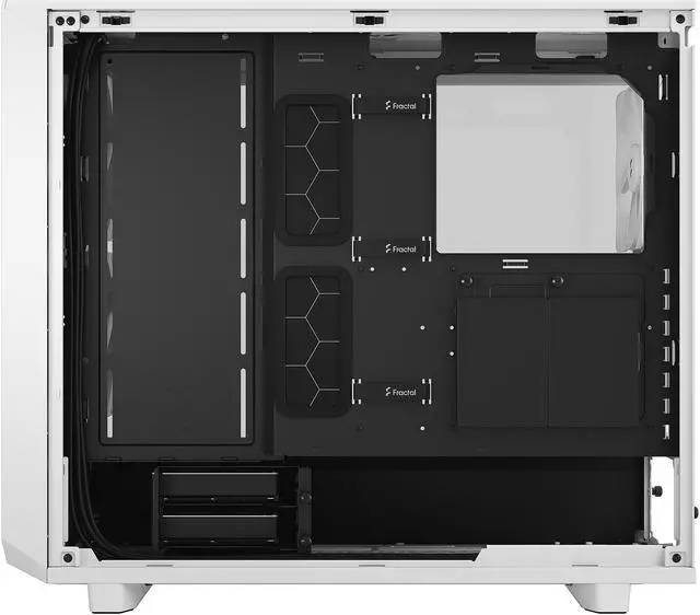 Alt view image 10 of 17 - Fractal Design Meshify 2 Lite White TG Clear Tinted Tempered Glass Window ATX Mid Tower Computer Case