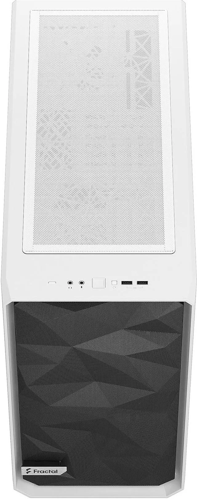 Alt view image 3 of 17 - Fractal Design Meshify 2 Lite White TG Clear Tinted Tempered Glass Window ATX Mid Tower Computer Case