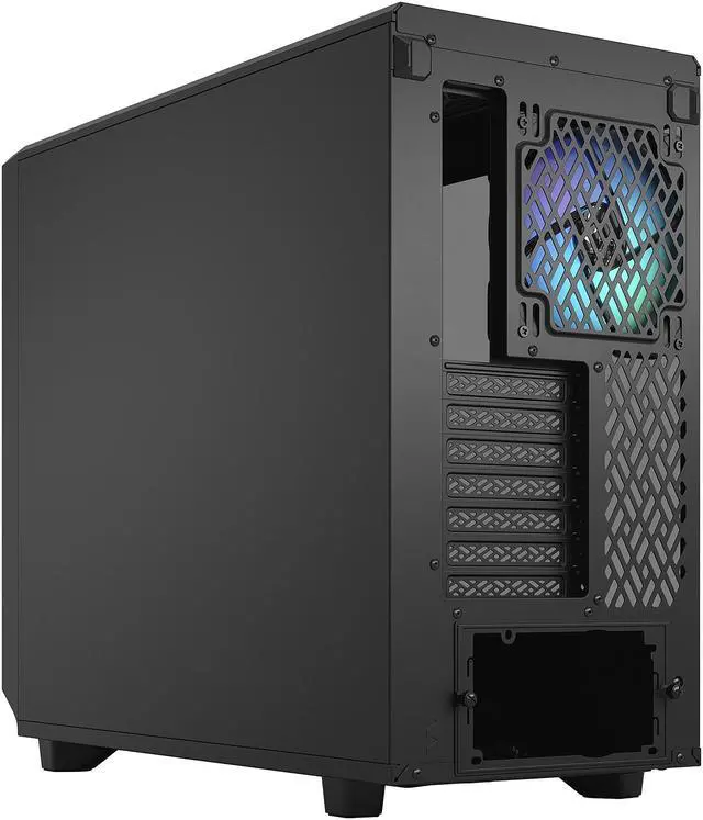 Alt view image 13 of 13 - Fractal Design Meshify 2 Lite RGB Black ATX Flexible Light Tinted Tempered Glass Window Mid Tower Computer Case