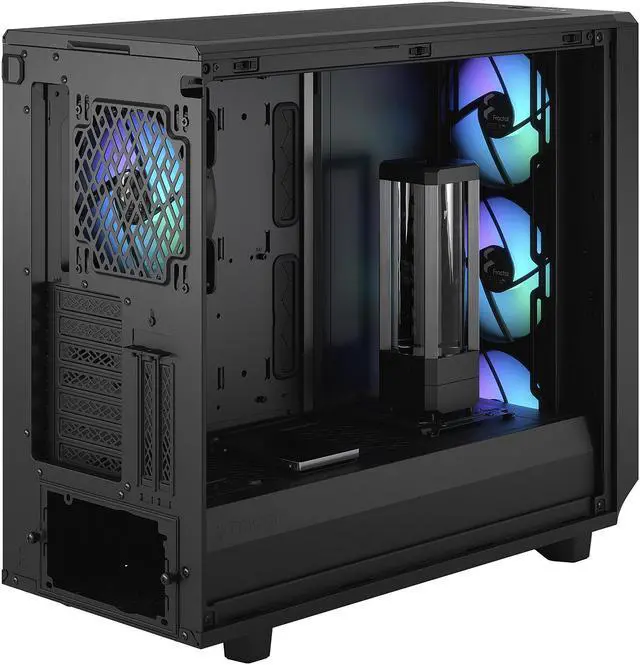 Alt view image 11 of 13 - Fractal Design Meshify 2 RGB Black TG Light Tinted Tempered Glass Window ATX Mid Tower Computer Case
