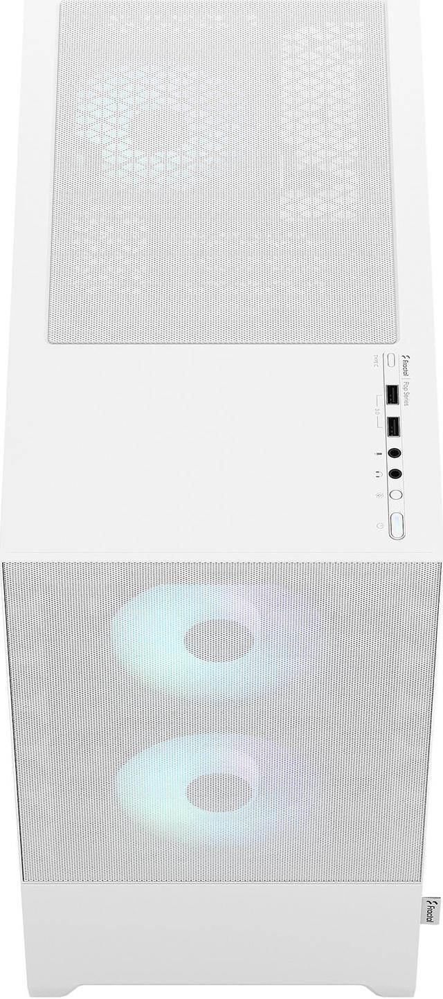 Alt view image 12 of 12 - Fractal Design Pop Mini Air RGB White TG mATX High-Airflow Clear Tempered Glass Window Tower Computer Case