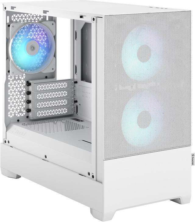Alt view image 13 of 12 - Fractal Design Pop Mini Air RGB White TG mATX High-Airflow Clear Tempered Glass Window Tower Computer Case