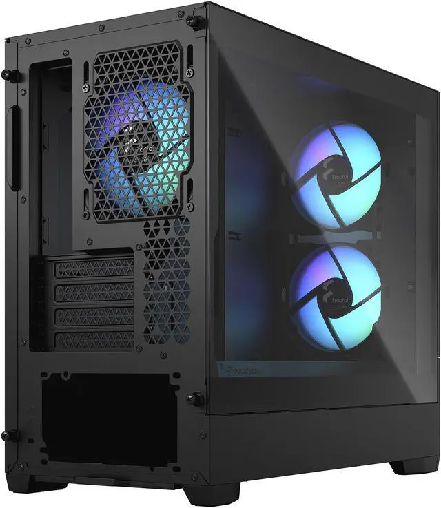 Alt view image 9 of 12 - Fractal Design Pop Mini Air RGB Black TG mATX High-Airflow Clear Tempered Glass Window Tower Computer Case