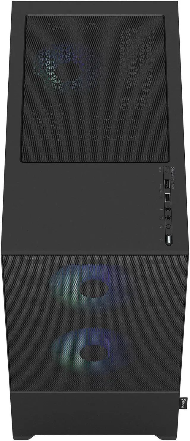 Alt view image 11 of 12 - Fractal Design Pop Mini Air RGB Black TG mATX High-Airflow Clear Tempered Glass Window Tower Computer Case