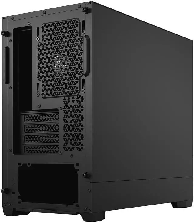 Alt view image 11 of 12 - Fractal Design Pop Mini Silent Black mATX Sound Damped Solid Panel Tower Computer Case