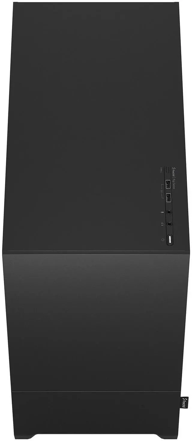 Alt view image 5 of 12 - Fractal Design Pop Mini Silent Black mATX Sound Damped Solid Panel Tower Computer Case