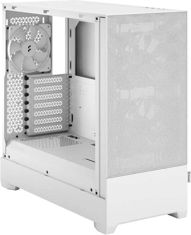 Alt view image 5 of 12 - Fractal Design Pop Air White TG ATX High-Airflow Clear Tempered Glass Window Mid Tower Computer Case
