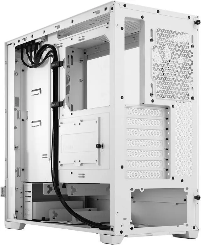 Alt view image 11 of 12 - Fractal Design Pop Air White TG ATX High-Airflow Clear Tempered Glass Window Mid Tower Computer Case