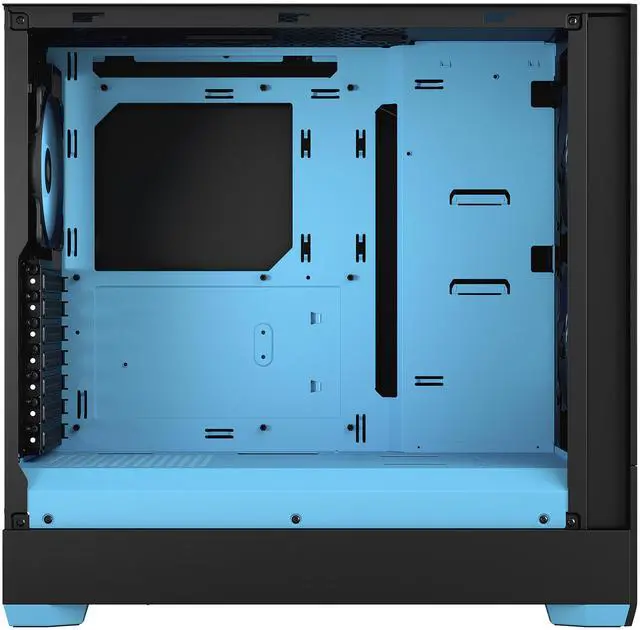 Alt view image 8 of 12 - Fractal Design Pop Air RGB Black Cyan Core TG ATX High-Airflow Clear Tempered Glass Window Mid Tower Computer Case