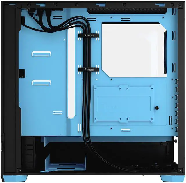 Alt view image 9 of 12 - Fractal Design Pop Air RGB Black Cyan Core TG ATX High-Airflow Clear Tempered Glass Window Mid Tower Computer Case