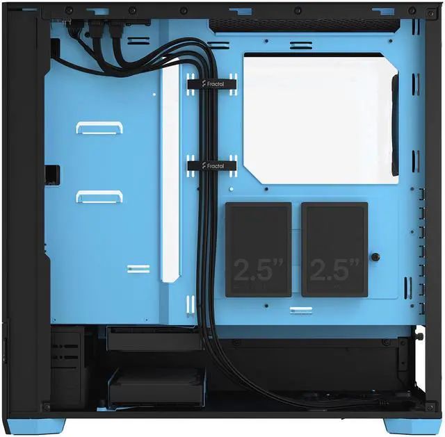 Alt view image 10 of 12 - Fractal Design Pop Air RGB Black Cyan Core TG ATX High-Airflow Clear Tempered Glass Window Mid Tower Computer Case