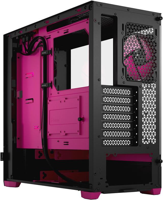 Alt view image 3 of 12 - Fractal Design Pop Air RGB Black Magenta Core TG ATX High-Airflow Clear Tempered Glass Window Mid Tower Computer Case