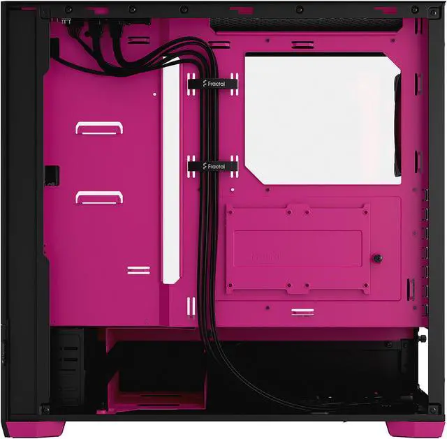 Alt view image 8 of 12 - Fractal Design Pop Air RGB Black Magenta Core TG ATX High-Airflow Clear Tempered Glass Window Mid Tower Computer Case