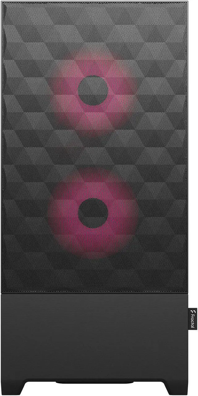 Alt view image 9 of 12 - Fractal Design Pop Air RGB Black Magenta Core TG ATX High-Airflow Clear Tempered Glass Window Mid Tower Computer Case