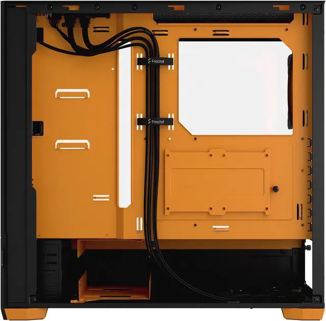 Alt view image 7 of 12 - Fractal Design Pop Air RGB Black Orange Core TG ATX High-Airflow Clear Tempered Glass Window Mid Tower Computer Case