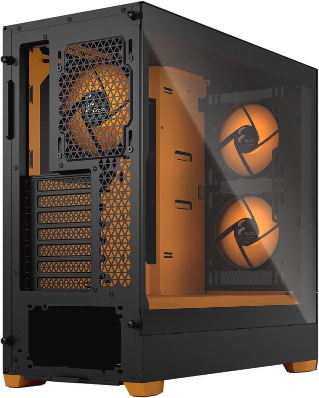 Alt view image 9 of 12 - Fractal Design Pop Air RGB Black Orange Core TG ATX High-Airflow Clear Tempered Glass Window Mid Tower Computer Case