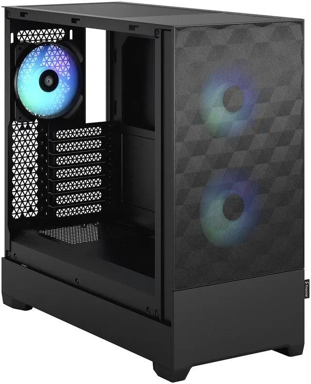 Alt view image 6 of 12 - Fractal Design Pop Air RGB Black TG ATX High-Airflow Clear Tempered Glass Window Mid Tower Computer Case