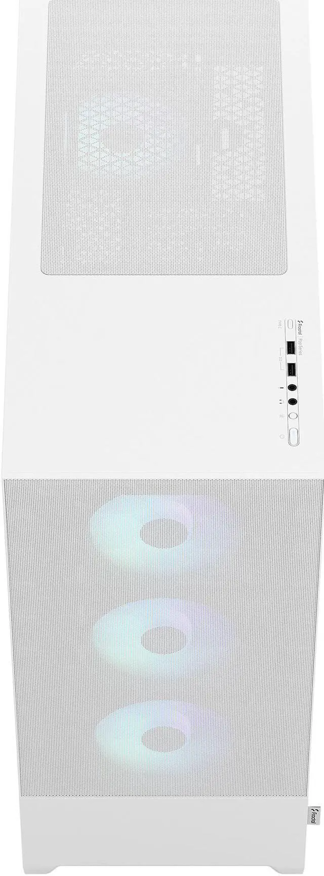 Alt view image 12 of 12 - Fractal Design Pop XL Air RGB White TG ATX High-Airflow Clear Tempered Glass Window Full Tower Computer Case