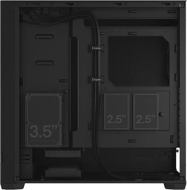 Alt view image 3 of 12 - Fractal Design Pop XL Silent Black ATX Sound Damped Solid Panel Full Tower Computer Case