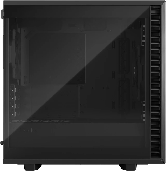 Alt view image 10 of 20 - Fractal Design Define 7 Mini Black Brushed Aluminum/Steel Silent mATX Light Tinted Tempered Glass Window Computer Case