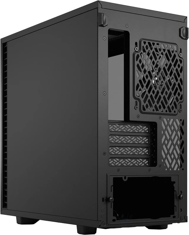 Alt view image 17 of 20 - Fractal Design Define 7 Mini Black Brushed Aluminum/Steel Silent mATX Light Tinted Tempered Glass Window Computer Case