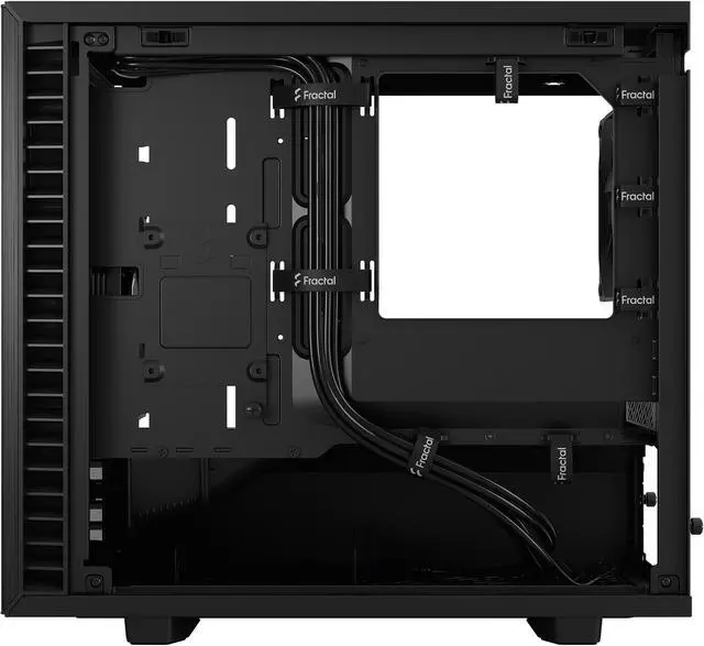 Alt view image 6 of 20 - Fractal Design Define 7 Nano Black Brushed Aluminum/Steel Silent Mini ITX Light Tinted Tempered Glass Window Nano Tower Computer Case