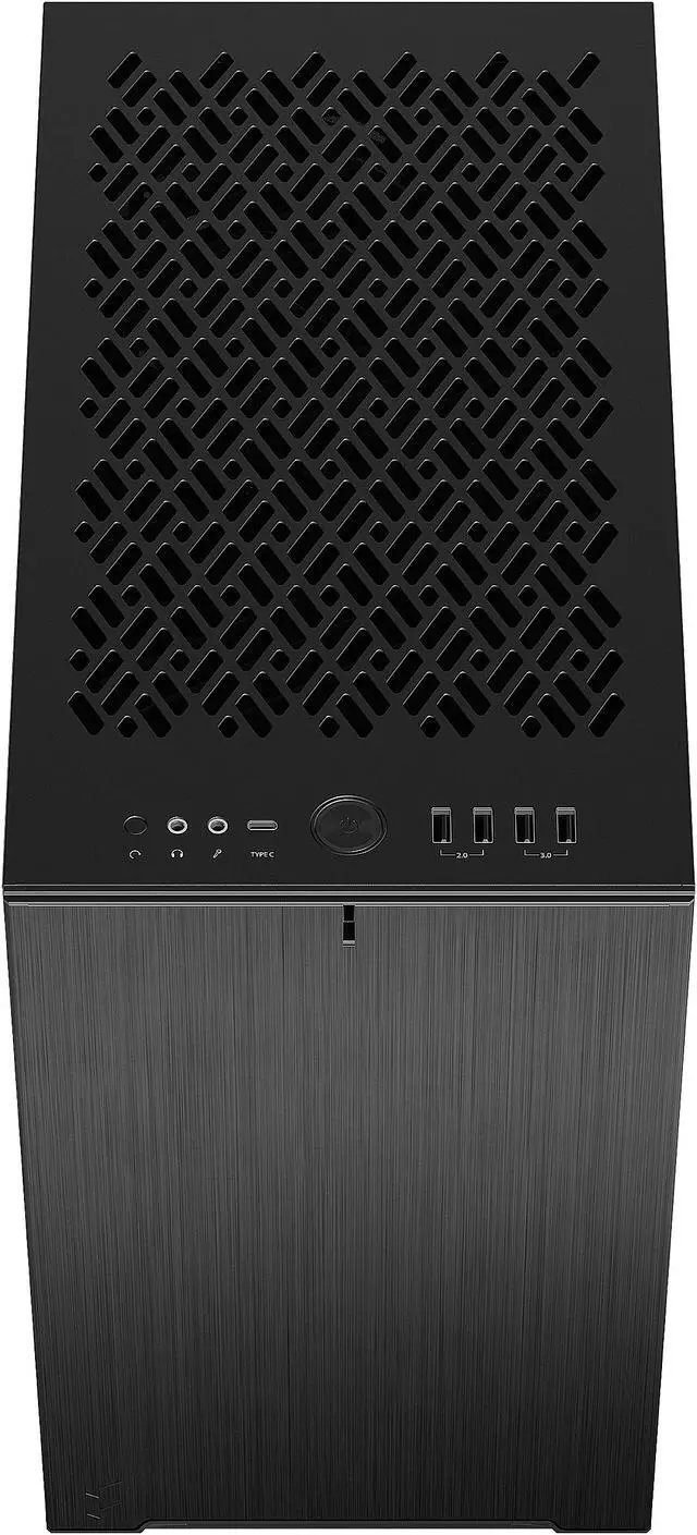 Alt view image 15 of 20 - Fractal Design Define 7 Nano Black Brushed Aluminum/Steel Silent Mini ITX Light Tinted Tempered Glass Window Nano Tower Computer Case