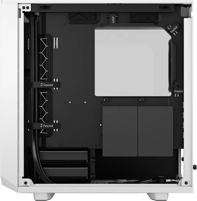 Alt view image 2 of 20 - Fractal Design Meshify 2 Mini White TG mATX High-Airflow Clear Tempered Glass Window Computer Case