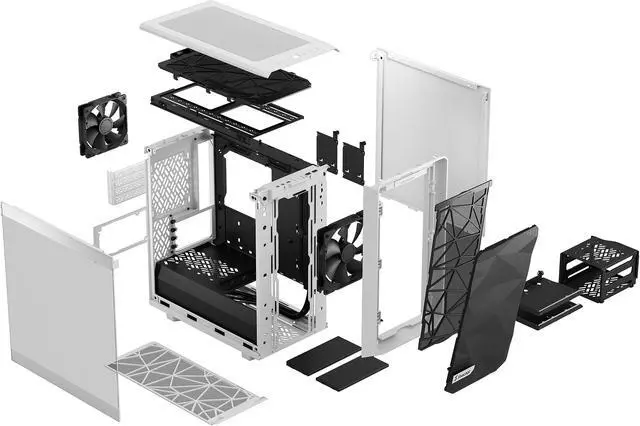 (未使用)Fractal Design Meshify 2 Mini White Amazon.com: Fractal Design Meshify 2 Mini White TG Clear