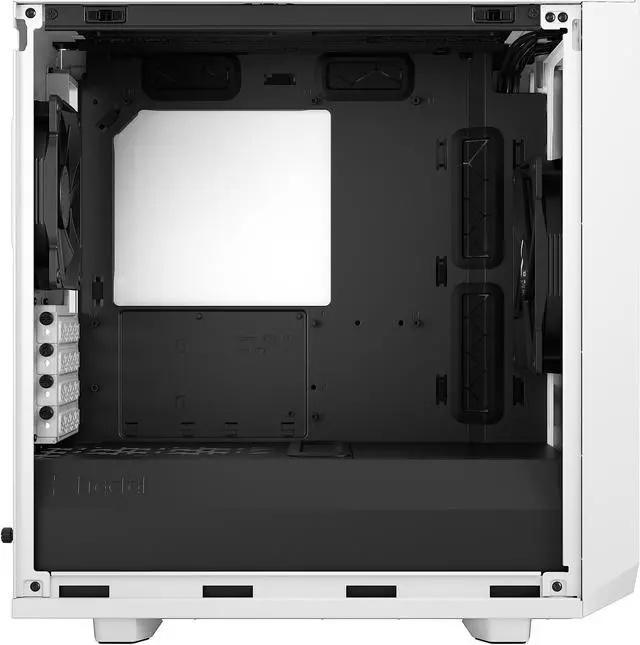 Alt view image 4 of 20 - Fractal Design Meshify 2 Mini White TG mATX High-Airflow Clear Tempered Glass Window Computer Case