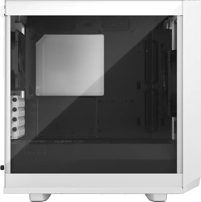 Alt view image 8 of 20 - Fractal Design Meshify 2 Mini White TG mATX High-Airflow Clear Tempered Glass Window Computer Case