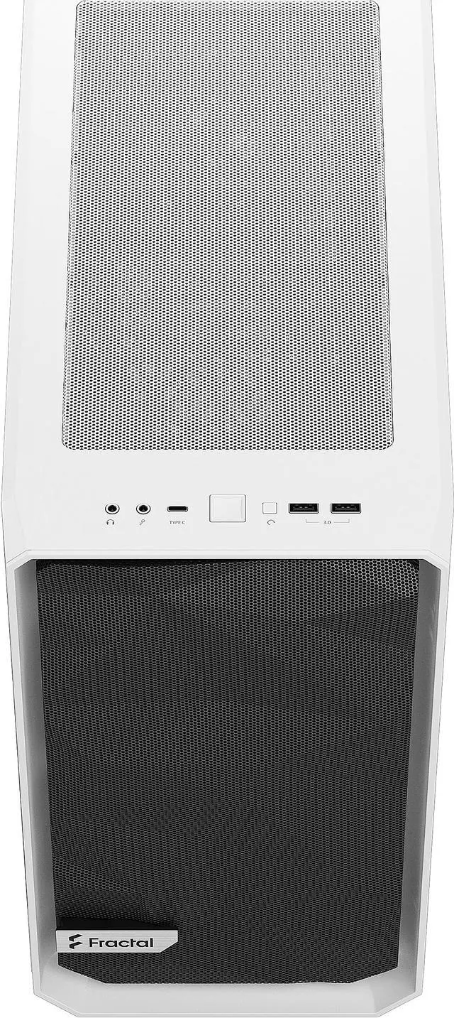 Alt view image 10 of 20 - Fractal Design Meshify 2 Mini White TG mATX High-Airflow Clear Tempered Glass Window Computer Case