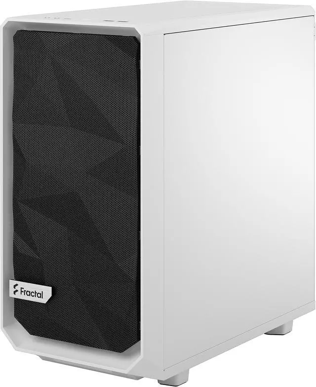 Alt view image 12 of 20 - Fractal Design Meshify 2 Mini White TG mATX High-Airflow Clear Tempered Glass Window Computer Case