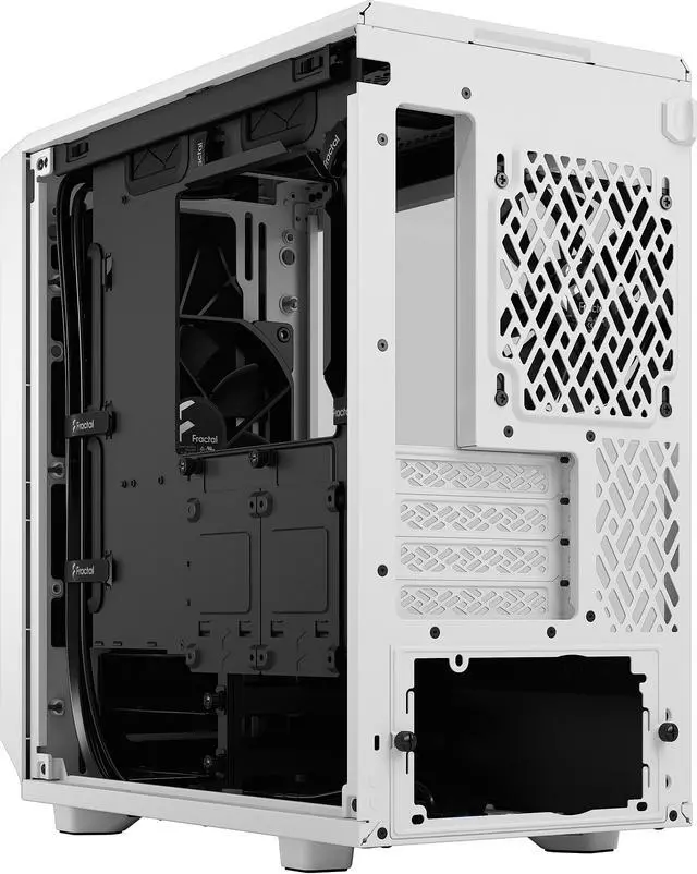 Alt view image 15 of 20 - Fractal Design Meshify 2 Mini White TG mATX High-Airflow Clear Tempered Glass Window Computer Case