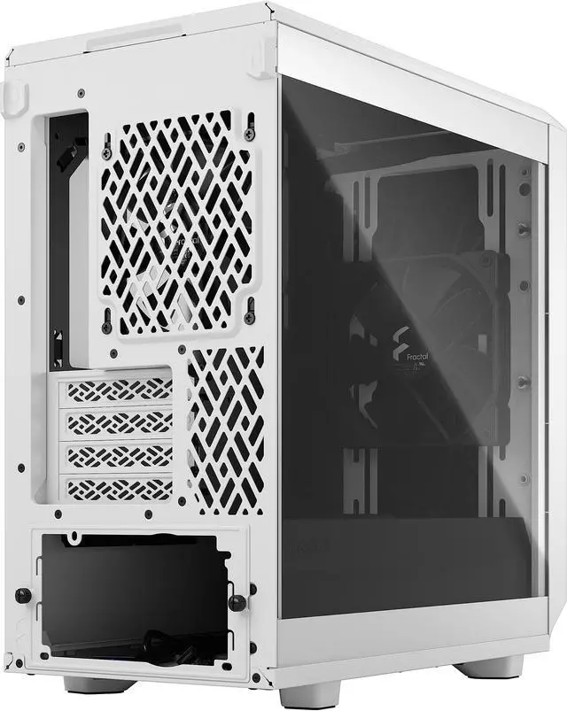Alt view image 16 of 20 - Fractal Design Meshify 2 Mini White TG mATX High-Airflow Clear Tempered Glass Window Computer Case