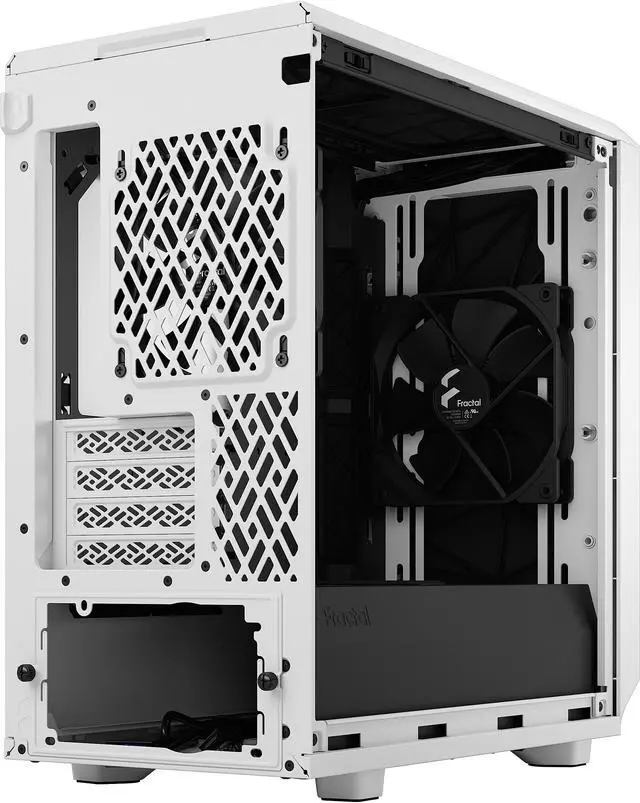 Alt view image 17 of 20 - Fractal Design Meshify 2 Mini White TG mATX High-Airflow Clear Tempered Glass Window Computer Case