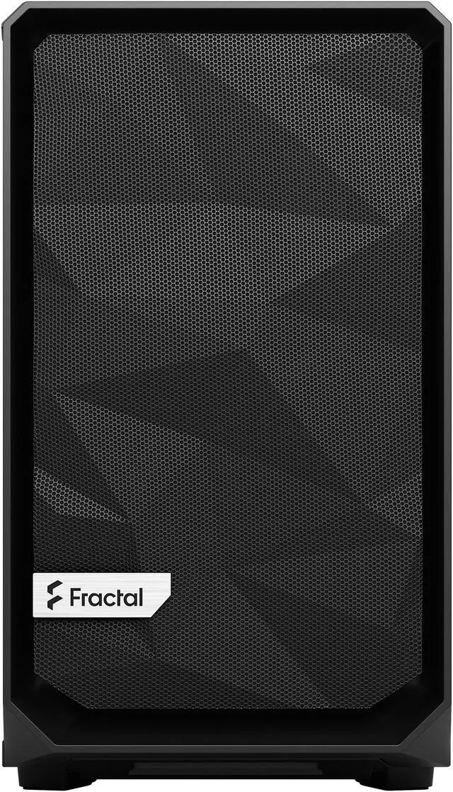 Alt view image 5 of 20 - Fractal Design Meshify 2 Nano Black TG Mini ITX High-Airflow Dark Tinted Tempered Glass Window Computer Case