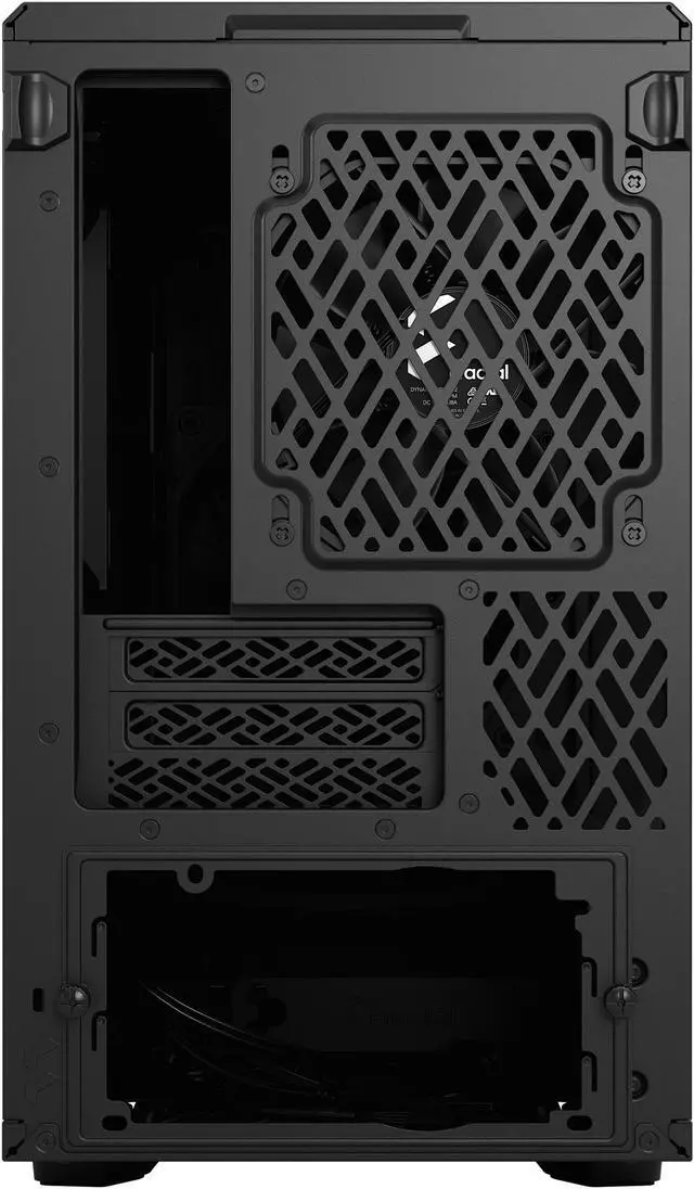 Alt view image 6 of 20 - Fractal Design Meshify 2 Nano Black TG Mini ITX High-Airflow Dark Tinted Tempered Glass Window Computer Case