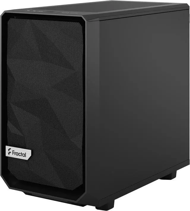 Alt view image 10 of 20 - Fractal Design Meshify 2 Nano Black TG Mini ITX High-Airflow Dark Tinted Tempered Glass Window Computer Case