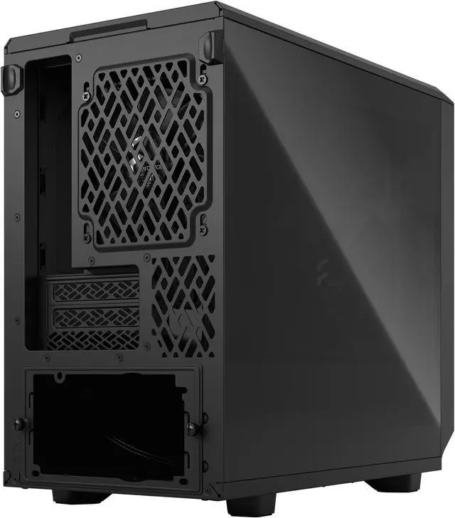 Alt view image 14 of 20 - Fractal Design Meshify 2 Nano Black TG Mini ITX High-Airflow Dark Tinted Tempered Glass Window Computer Case