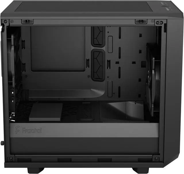 Alt view image 17 of 20 - Fractal Design Meshify 2 Nano Black TG Mini ITX High-Airflow Dark Tinted Tempered Glass Window Computer Case