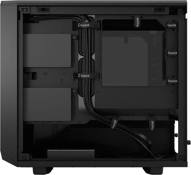 Alt view image 19 of 20 - Fractal Design Meshify 2 Nano Black TG Mini ITX High-Airflow Dark Tinted Tempered Glass Window Computer Case