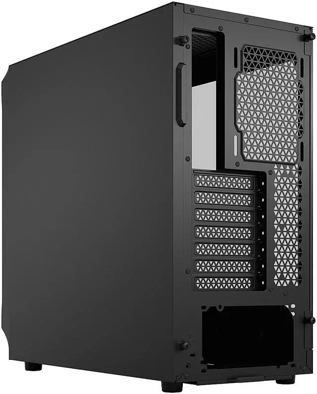Alt view image 11 of 12 - Fractal Design Focus 2 Black ATX mATX Mini ITX Clear Tinted Tempered Glass Mid Tower Computer Case