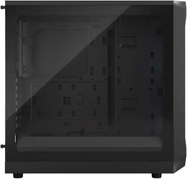 Alt view image 6 of 12 - Fractal Design Focus 2 RGB Black ATX mATX Mini ITX Clear Tinted Tempered Glass Mid Tower Computer Case
