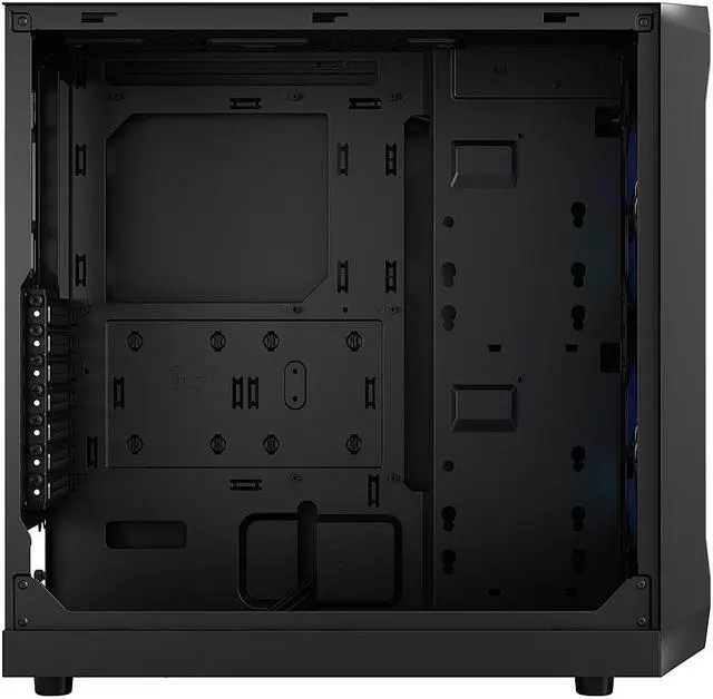 Alt view image 7 of 12 - Fractal Design Focus 2 RGB Black ATX mATX Mini ITX Clear Tinted Tempered Glass Mid Tower Computer Case