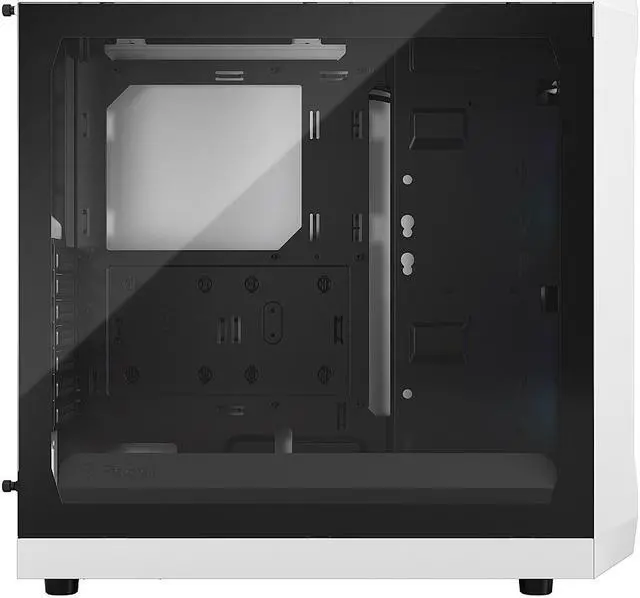 Alt view image 6 of 12 - Fractal Design Focus 2 RGB White ATX mATX Mini ITX Clear Tinted Tempered Glass Mid Tower Computer Case