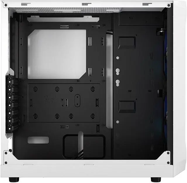 Alt view image 7 of 12 - Fractal Design Focus 2 RGB White ATX mATX Mini ITX Clear Tinted Tempered Glass Mid Tower Computer Case