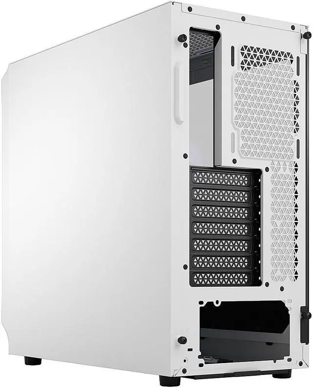 Alt view image 12 of 12 - Fractal Design Focus 2 RGB White ATX mATX Mini ITX Clear Tinted Tempered Glass Mid Tower Computer Case
